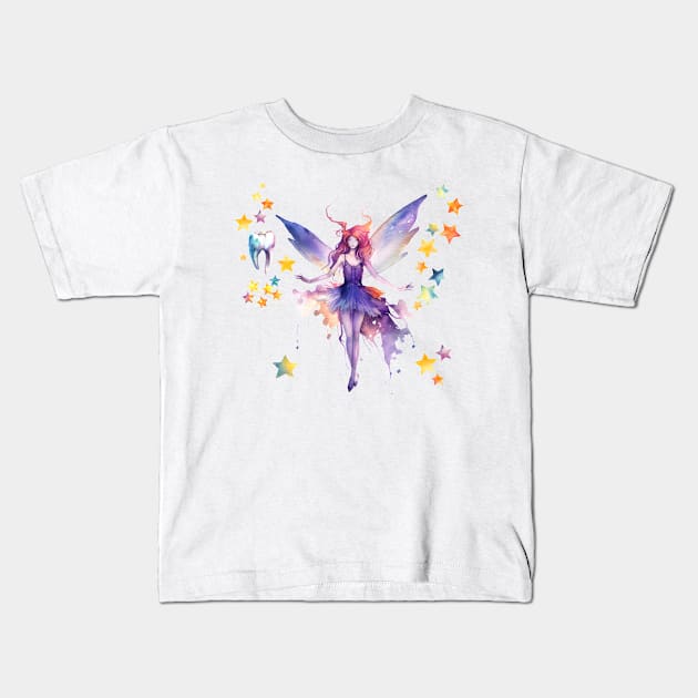 Tooth fairy Kids T-Shirt by RosaliArt